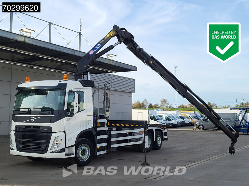 Volvo FM 430 FM 6X2 HMF 2320K-RCS Kran Crane + VDL S-21-6200 Lift + Steering Axle - 후크 리프트 트럭, 크레인 트럭 : 사진 1 Volvo FM 430 FM 6X2 HMF 2320K-RCS Kran Crane + VDL S-21-6200 Lift + Steering Axle - 후크 리프트 트럭, 크레인 트럭 : 사진 1