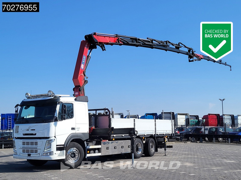Volvo FM 450 6X2 HMF 3220 Crane Kran Lift-Lenkachse VEB+ Euro 6 - 드롭사이드/ 플랫베드 트럭, 크레인 트럭 : 사진 1 Volvo FM 450 6X2 HMF 3220 Crane Kran Lift-Lenkachse VEB+ Euro 6 - 드롭사이드/ 플랫베드 트럭, 크레인 트럭 : 사진 1