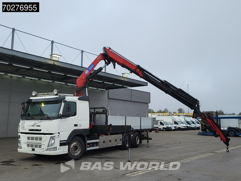 Volvo FM 450 6X2 HMF3220 K5 + Jib K5 Crane Kran Lift-Steering Axle VEB+ Automatic - 드롭사이드/ 플랫베드 트럭, 크레인 트럭 : 사진 5 Volvo FM 450 6X2 HMF3220 K5 + Jib K5 Crane Kran Lift-Steering Axle VEB+ Automatic - 드롭사이드/ 플랫베드 트럭, 크레인 트럭 : 사진 5