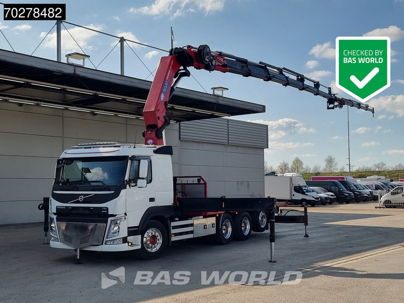Volvo FM 500 8X4 HMF5020 K6 + Fly Jib Lift+Lenkachse Crane Kran Euro 6 - 드롭사이드/ 플랫베드 트럭, 크레인 트럭 : 사진 1 Volvo FM 500 8X4 HMF5020 K6 + Fly Jib Lift+Lenkachse Crane Kran Euro 6 - 드롭사이드/ 플랫베드 트럭, 크레인 트럭 : 사진 1
