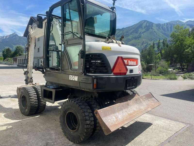 Bobcat E55W - 휠 굴삭기 : 사진 3 Bobcat E55W - 휠 굴삭기 : 사진 3
