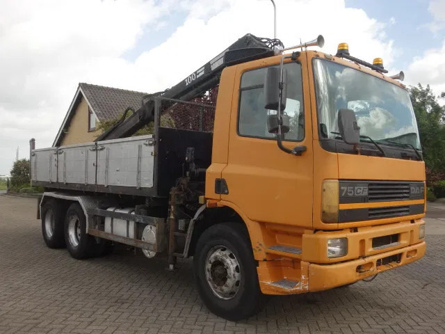 DAF 75ATI 320PK KIPPER EN 10 TON HIAB CRAINE,STEELSPRINGS - 덤프트럭 : 사진 3 DAF 75ATI 320PK KIPPER EN 10 TON HIAB CRAINE,STEELSPRINGS - 덤프트럭 : 사진 3