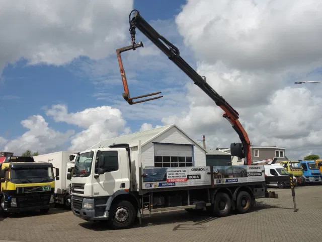 DAF CF 360 6X4 MANUAL GEAR STEELSPRINGS 18,5 TON PALFINKER - 드롭사이드/ 플랫베드 트럭, 크레인 트럭 : 사진 1 DAF CF 360 6X4 MANUAL GEAR STEELSPRINGS 18,5 TON PALFINKER - 드롭사이드/ 플랫베드 트럭, 크레인 트럭 : 사진 1