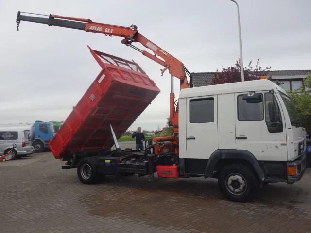 MAN 12.224 DC,8,5 TON ATLAS KRAAN,KIPPER,MANUAL POMP - 덤프트럭, 크레인 트럭 : 사진 1 MAN 12.224 DC,8,5 TON ATLAS KRAAN,KIPPER,MANUAL POMP - 덤프트럭, 크레인 트럭 : 사진 1