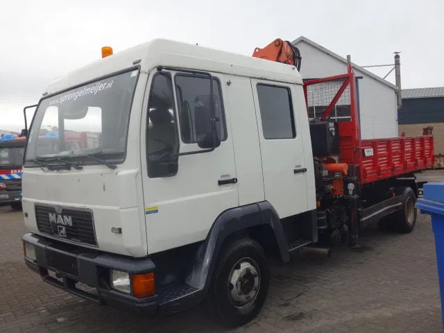 MAN 12.224 DC,8,5 TON ATLAS KRAAN,KIPPER,MANUAL POMP - 덤프트럭, 크레인 트럭 : 사진 5 MAN 12.224 DC,8,5 TON ATLAS KRAAN,KIPPER,MANUAL POMP - 덤프트럭, 크레인 트럭 : 사진 5