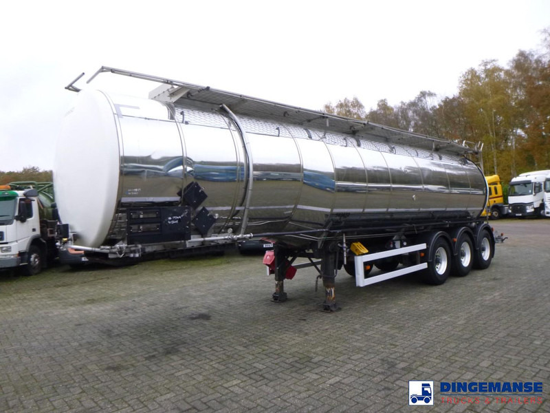 Crane Fruehauf Chemical tank inox 32.8 m3 / 1 comp - 유조 세미 트레일러 : 사진 1 Crane Fruehauf Chemical tank inox 32.8 m3 / 1 comp - 유조 세미 트레일러 : 사진 1