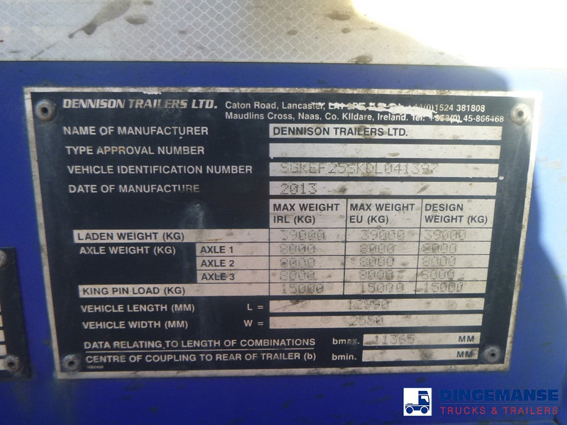 컨테이너 운반 장치/ 스와프 보디 세미 트레일러 Dennison 3-axle container trailer 20-30-40-45 ft : 사진 14