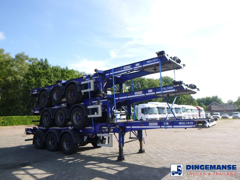 Dennison Stack - 3 x container trailer 20-30-40-45 ft - 컨테이너 운반 장치/ 스와프 보디 세미 트레일러 : 사진 2 Dennison Stack - 3 x container trailer 20-30-40-45 ft - 컨테이너 운반 장치/ 스와프 보디 세미 트레일러 : 사진 2