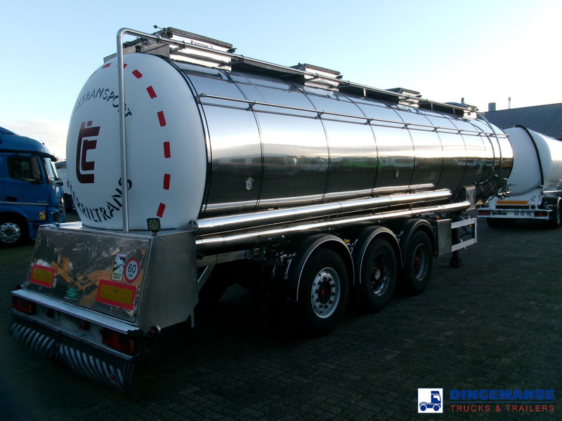 Feldbinder Chemical tank inox 33.5 m3 / 1 comp + pump - 유조 세미 트레일러 : 사진 4 Feldbinder Chemical tank inox 33.5 m3 / 1 comp + pump - 유조 세미 트레일러 : 사진 4