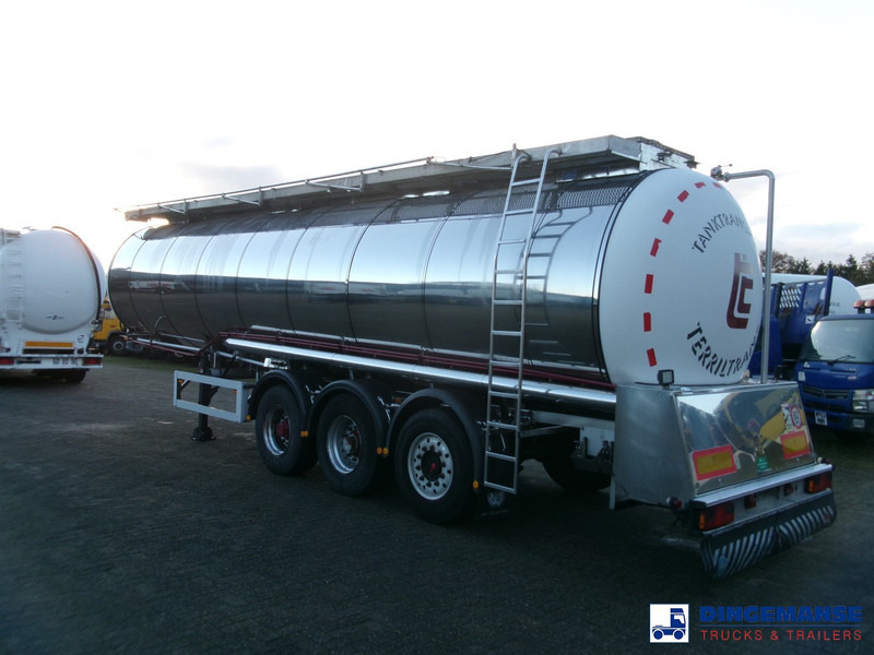Feldbinder Chemical tank inox 33.5 m3 / 1 comp + pump - 유조 세미 트레일러 : 사진 3 Feldbinder Chemical tank inox 33.5 m3 / 1 comp + pump - 유조 세미 트레일러 : 사진 3