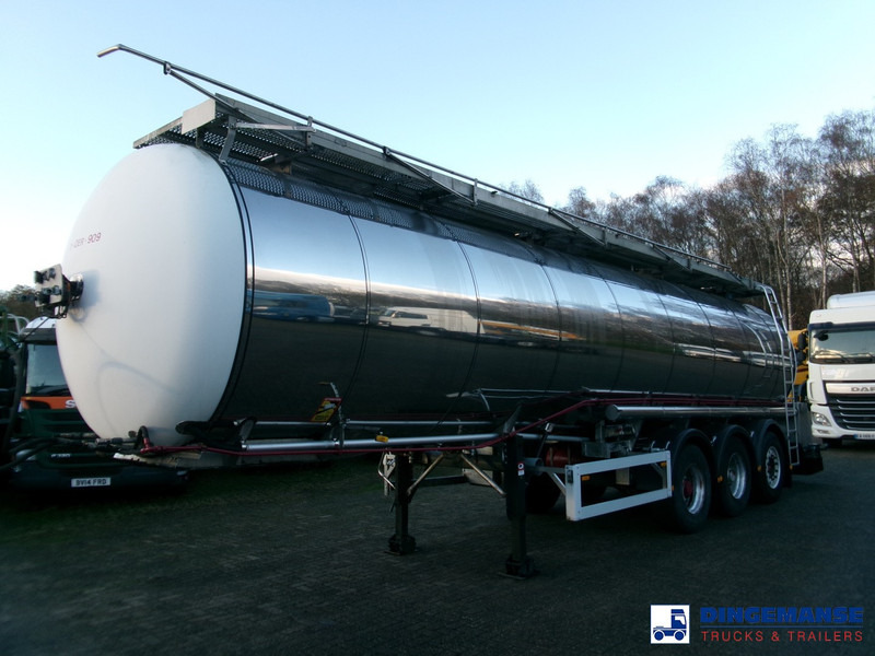 Feldbinder Chemical tank inox 33.5 m3 / 1 comp + pump - 유조 세미 트레일러 : 사진 1 Feldbinder Chemical tank inox 33.5 m3 / 1 comp + pump - 유조 세미 트레일러 : 사진 1