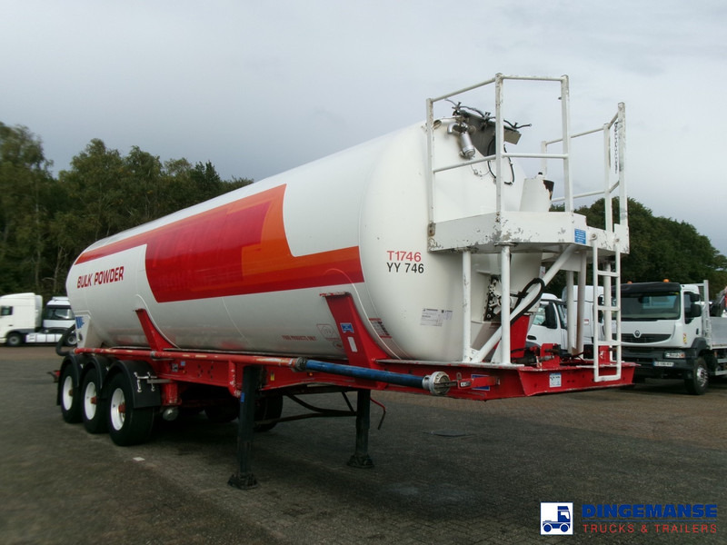 Feldbinder Powder tank alu 41 m3 (tipping) - 유조 세미 트레일러 : 사진 2 Feldbinder Powder tank alu 41 m3 (tipping) - 유조 세미 트레일러 : 사진 2