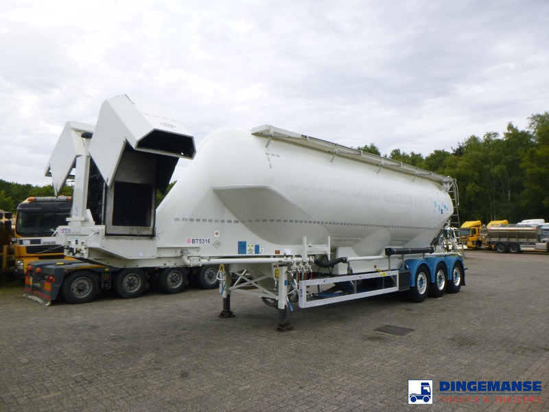 Feldbinder Powder tank alu 50 m3 + compressor - 유조 세미 트레일러 : 사진 1 Feldbinder Powder tank alu 50 m3 + compressor - 유조 세미 트레일러 : 사진 1