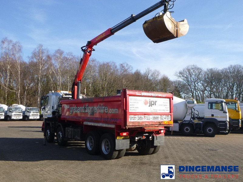 Hino FY1EUKA 8x4 tipper RHD + Palfinger E120L + grapple - 크레인 트럭 : 사진 4 Hino FY1EUKA 8x4 tipper RHD + Palfinger E120L + grapple - 크레인 트럭 : 사진 4
