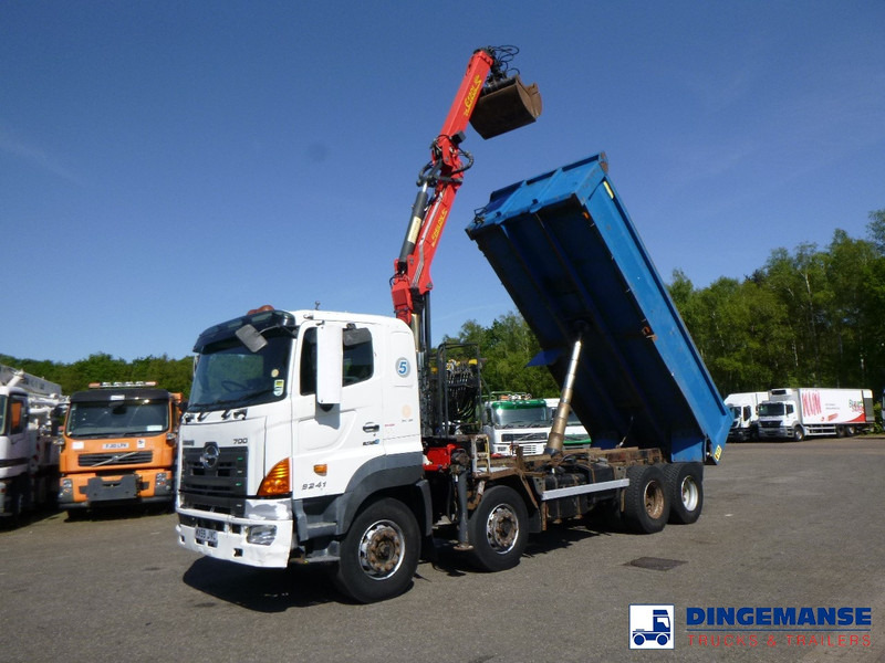 Hino FY1EUKA RHD + Palfinger E120L + grapple - 크레인 트럭 : 사진 1 Hino FY1EUKA RHD + Palfinger E120L + grapple - 크레인 트럭 : 사진 1
