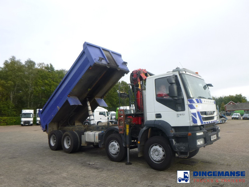 크레인 트럭 Iveco AD340T36 8x4 RHD tipper + Palfinger E120 plus + grapple : 사진 6