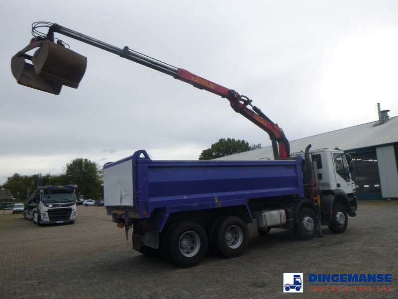 Iveco AD340T36 8x4 RHD tipper + Palfinger E120 plus + grapple - 크레인 트럭 : 사진 4 Iveco AD340T36 8x4 RHD tipper + Palfinger E120 plus + grapple - 크레인 트럭 : 사진 4
