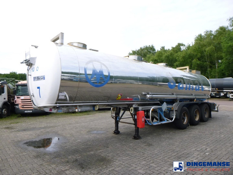 MAISONNEUVE Chemical tank inox 26 m3 / 1 comp - 유조 세미 트레일러 : 사진 1 MAISONNEUVE Chemical tank inox 26 m3 / 1 comp - 유조 세미 트레일러 : 사진 1