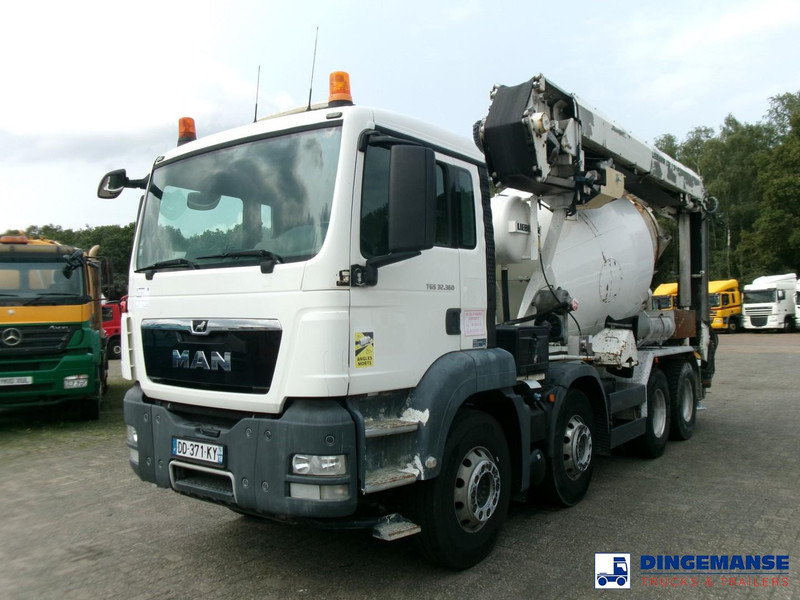 MAN TGS 32.360 8X4 Euro 6 Liebherr concrete mixer 8 m3 + belt - 콘크리트 믹서 트럭 : 사진 1 MAN TGS 32.360 8X4 Euro 6 Liebherr concrete mixer 8 m3 + belt - 콘크리트 믹서 트럭 : 사진 1