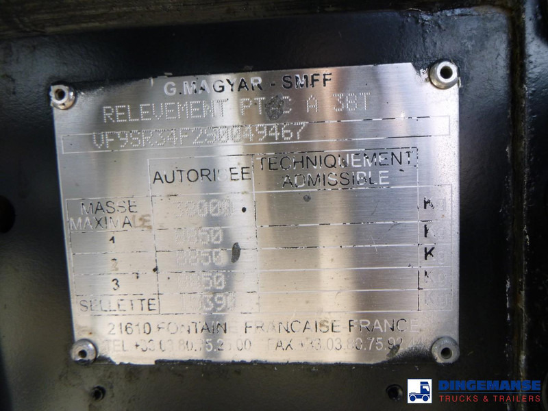 유조 세미 트레일러 Magyar Bitumen tank inox L1.5BN 32 m3 / 1 comp + ADR : 사진 13 유조 세미 트레일러 Magyar Bitumen tank inox L1.5BN 32 m3 / 1 comp + ADR : 사진 13