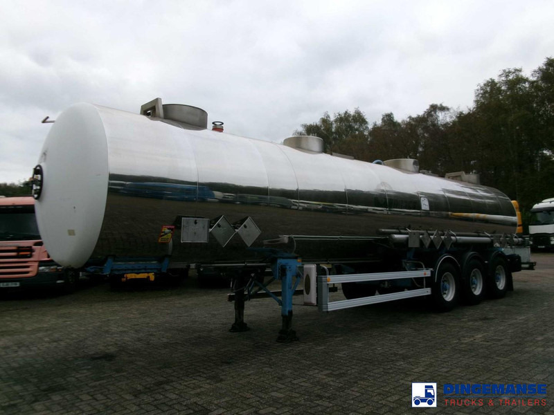 Magyar Chemical tank inox L4BH 33.5 m3 / 3 comp - 유조 세미 트레일러 : 사진 1 Magyar Chemical tank inox L4BH 33.5 m3 / 3 comp - 유조 세미 트레일러 : 사진 1