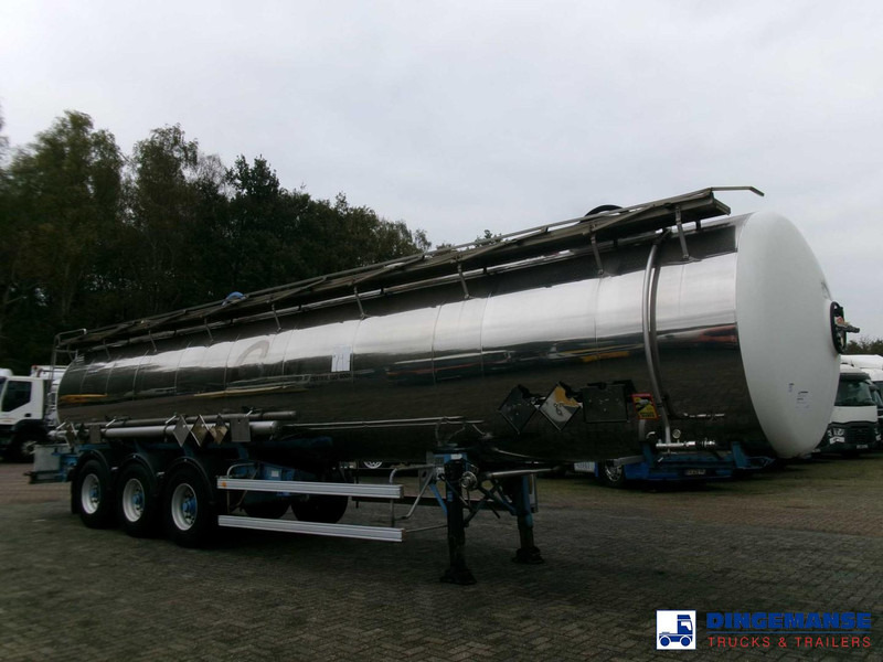 Magyar Chemical tank inox L4BH 33.5 m3 / 3 comp - 유조 세미 트레일러 : 사진 2 Magyar Chemical tank inox L4BH 33.5 m3 / 3 comp - 유조 세미 트레일러 : 사진 2