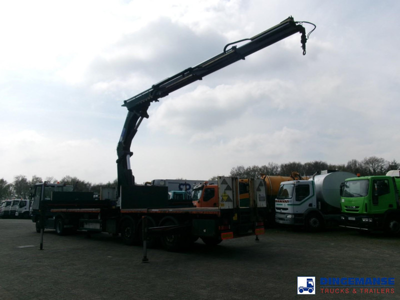 Massey Platform trailer + HMF 4720 K3 crane - 드롭사이드/ 플랫베드 세미 트레일러 : 사진 3 Massey Platform trailer + HMF 4720 K3 crane - 드롭사이드/ 플랫베드 세미 트레일러 : 사진 3