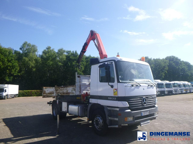 Mercedes-Benz Actros 1835 4x2 tipper + Palfinger PK12000 - 크레인 트럭 : 사진 3 Mercedes-Benz Actros 1835 4x2 tipper + Palfinger PK12000 - 크레인 트럭 : 사진 3