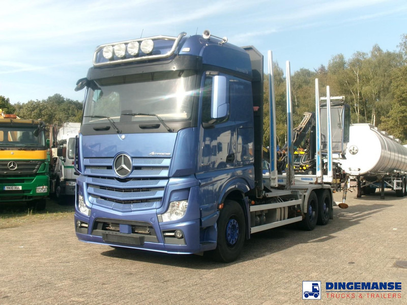 Mercedes-Benz Actros 2663 6x4 Euro 6 loglift F96 crane timber truck - 목재 트럭, 크레인 트럭 : 사진 1 Mercedes-Benz Actros 2663 6x4 Euro 6 loglift F96 crane timber truck - 목재 트럭, 크레인 트럭 : 사진 1