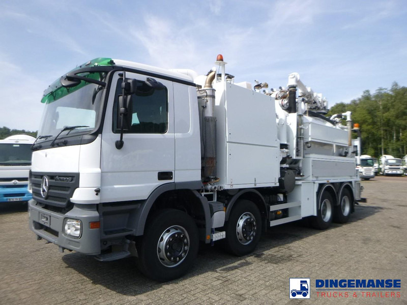 Mercedes-Benz Actros 3241 8x4 RHD Huwer vacuum tank / hydrocureur 15 m3 - 진공 흡입 트럭 : 사진 1 Mercedes-Benz Actros 3241 8x4 RHD Huwer vacuum tank / hydrocureur 15 m3 - 진공 흡입 트럭 : 사진 1