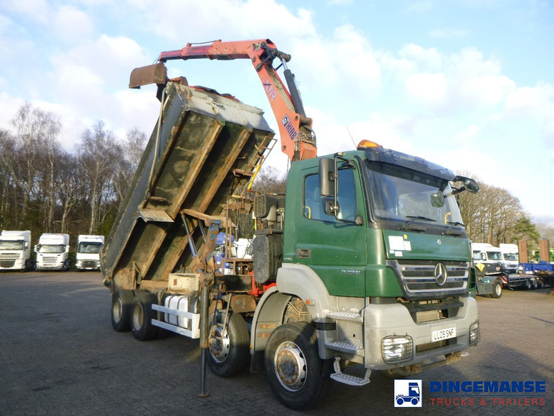 Mercedes-Benz Axor 3236 8x4 RHD tipper + Hiab 1283 DK-2 Duo - 크레인 트럭 : 사진 2 Mercedes-Benz Axor 3236 8x4 RHD tipper + Hiab 1283 DK-2 Duo - 크레인 트럭 : 사진 2