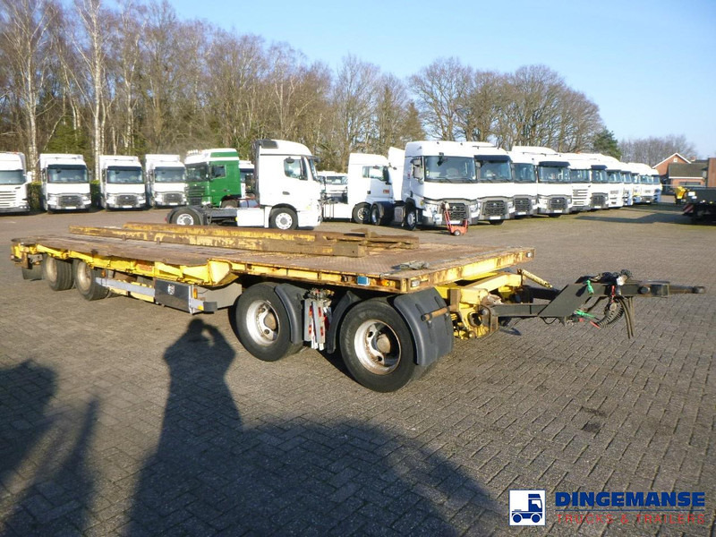 Nooteboom 4-axle lowbed drawbar trailer ASD-40-22 - 드롭사이드/ 플랫베드 트레일러 : 사진 2 Nooteboom 4-axle lowbed drawbar trailer ASD-40-22 - 드롭사이드/ 플랫베드 트레일러 : 사진 2