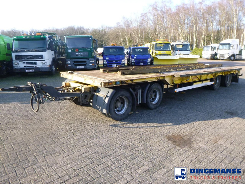 Nooteboom 4-axle lowbed drawbar trailer ASD-40-22 - 드롭사이드/ 플랫베드 트레일러 : 사진 1 Nooteboom 4-axle lowbed drawbar trailer ASD-40-22 - 드롭사이드/ 플랫베드 트레일러 : 사진 1