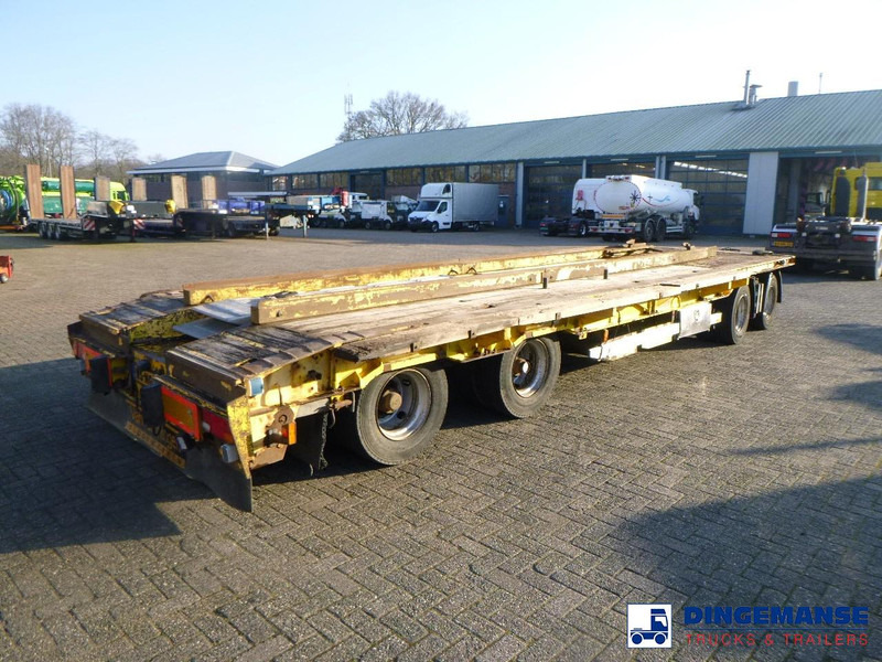 Nooteboom 4-axle lowbed drawbar trailer ASD-40-22 - 드롭사이드/ 플랫베드 트레일러 : 사진 3 Nooteboom 4-axle lowbed drawbar trailer ASD-40-22 - 드롭사이드/ 플랫베드 트레일러 : 사진 3