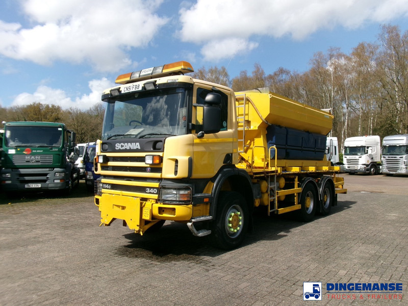 Scania P114-340 CB 6X6 RHD gritter / snow plough - 제설차량 : 사진 1 Scania P114-340 CB 6X6 RHD gritter / snow plough - 제설차량 : 사진 1