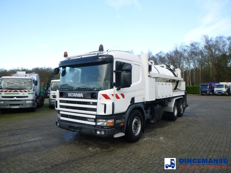 Scania P124-420 6x2 vacuum tank 10.5 m3 - 진공 흡입 트럭 : 사진 1 Scania P124-420 6x2 vacuum tank 10.5 m3 - 진공 흡입 트럭 : 사진 1