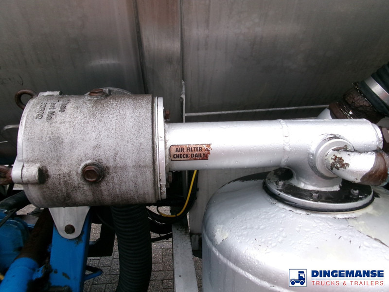 유조 세미 트레일러 WHALE Vacuum tank inox 30 m3 / 1 comp + pump : 사진 14