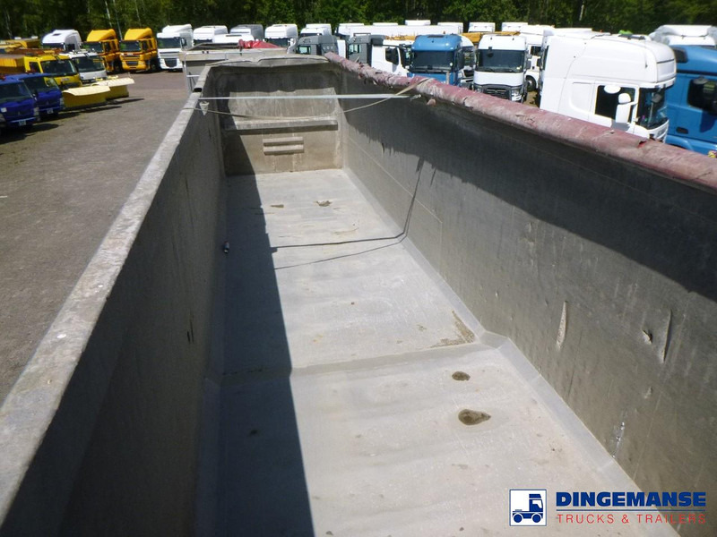 덤프 세미 트레일러 WILCOX Tipper trailer alu 55 m3 + tarpaulin : 사진 11