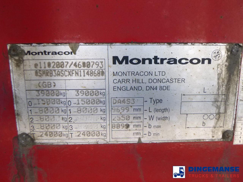 덤프 세미 트레일러 WILCOX Tipper trailer alu 55 m3 + tarpaulin : 사진 15