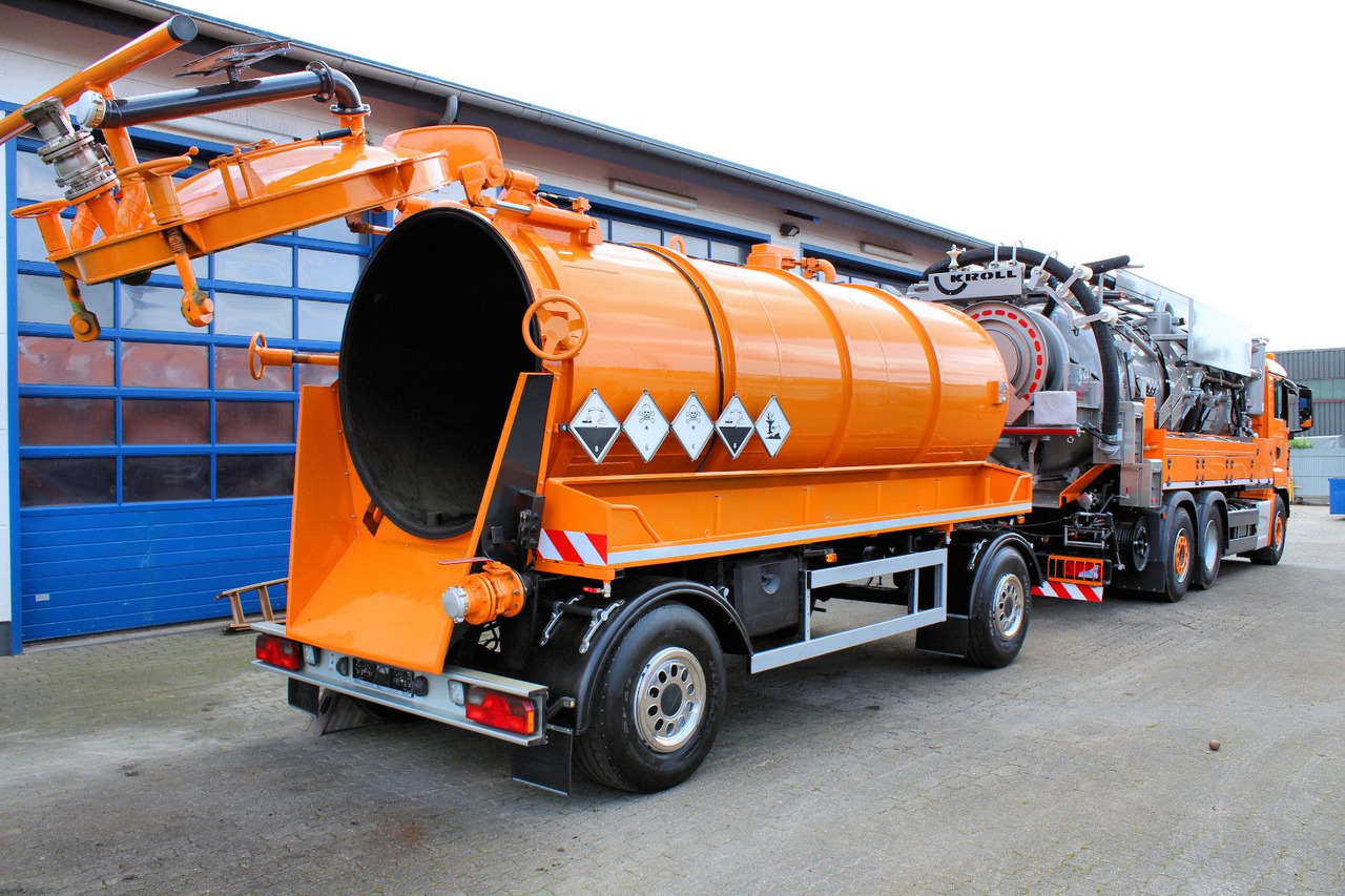 Kutschke / Kroll 10m³ Saug u.Druck ADR INOX - 유조 트레일러 : 사진 1 Kutschke / Kroll 10m³ Saug u.Druck ADR INOX - 유조 트레일러 : 사진 1