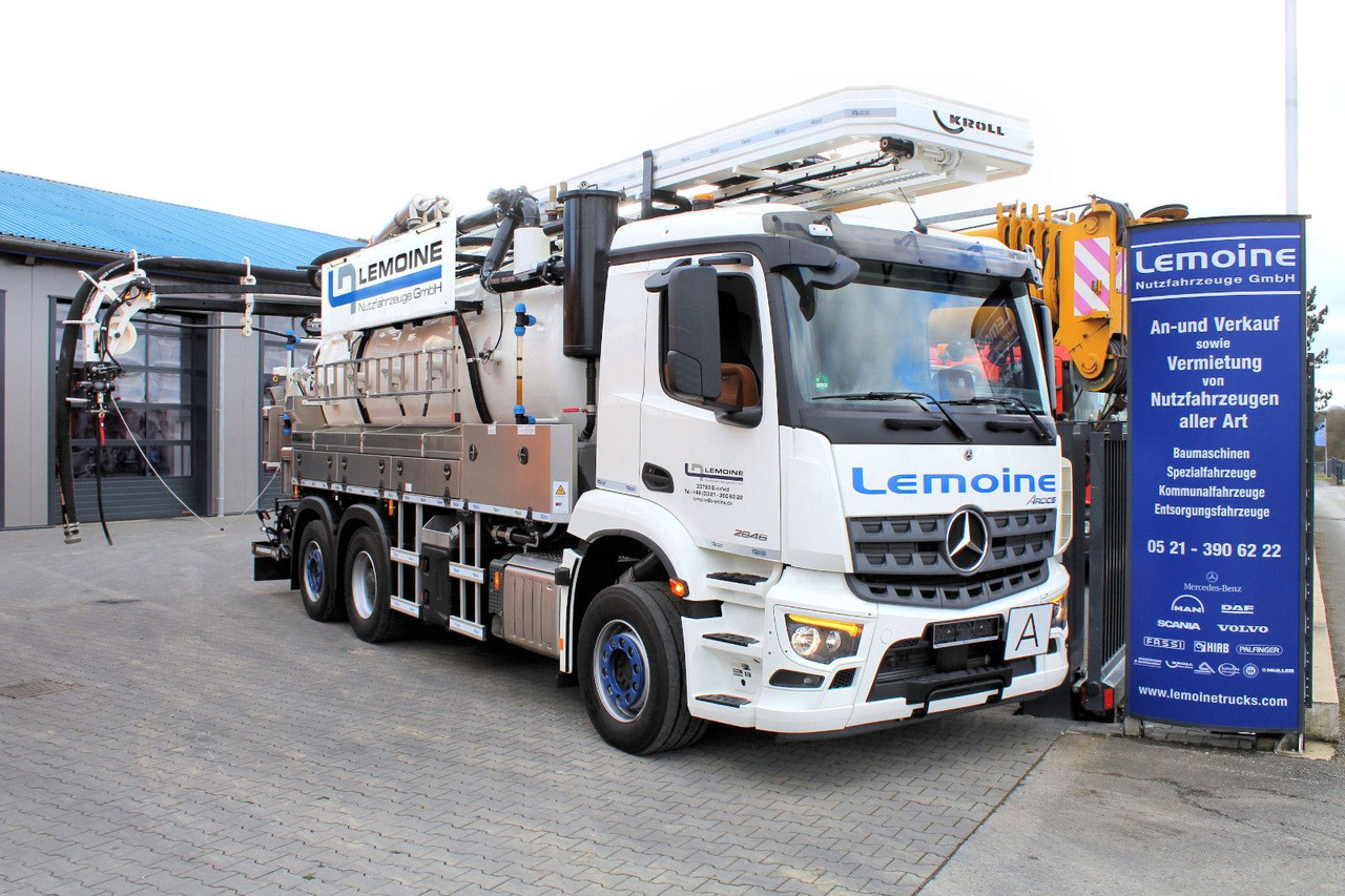 Mercedes-Benz 6x2 KROLL 14m³ HD-Kombi Wasserrückgewinner WRG - 진공 흡입 트럭 : 사진 1 Mercedes-Benz 6x2 KROLL 14m³ HD-Kombi Wasserrückgewinner WRG - 진공 흡입 트럭 : 사진 1