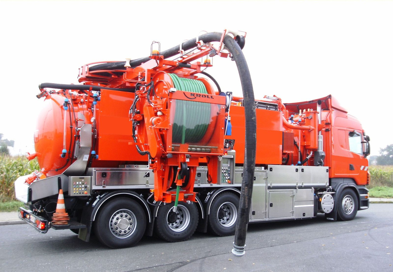 Scania R450 8x4 Kroll 19m³ W-Rückgewinner Kombi-HD +ADR - 진공 흡입 트럭 : 사진 1 Scania R450 8x4 Kroll 19m³ W-Rückgewinner Kombi-HD +ADR - 진공 흡입 트럭 : 사진 1