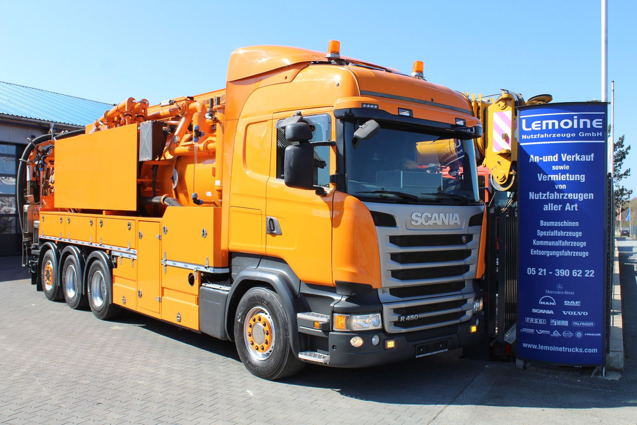 Scania R450 8x4 Kroll 19m³ Wasserrückgewinner Kombi-HD - 진공 흡입 트럭 : 사진 1 Scania R450 8x4 Kroll 19m³ Wasserrückgewinner Kombi-HD - 진공 흡입 트럭 : 사진 1