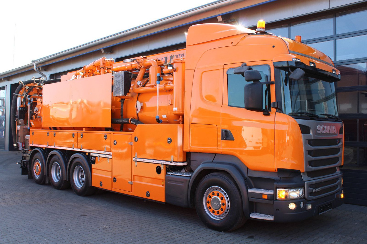 Scania R450 8x4 Kroll 19m³ Wasserrückgewinner Kombi-HD - 진공 흡입 트럭 : 사진 2 Scania R450 8x4 Kroll 19m³ Wasserrückgewinner Kombi-HD - 진공 흡입 트럭 : 사진 2