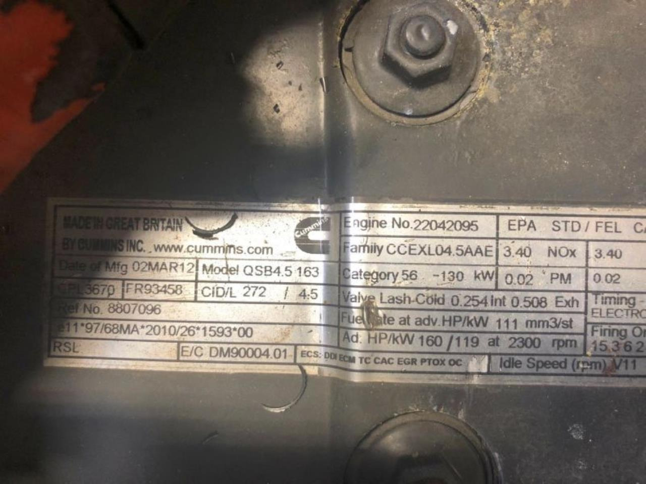 Cummins QSB4.5 163 - 엔진 : 사진 3 Cummins QSB4.5 163 - 엔진 : 사진 3