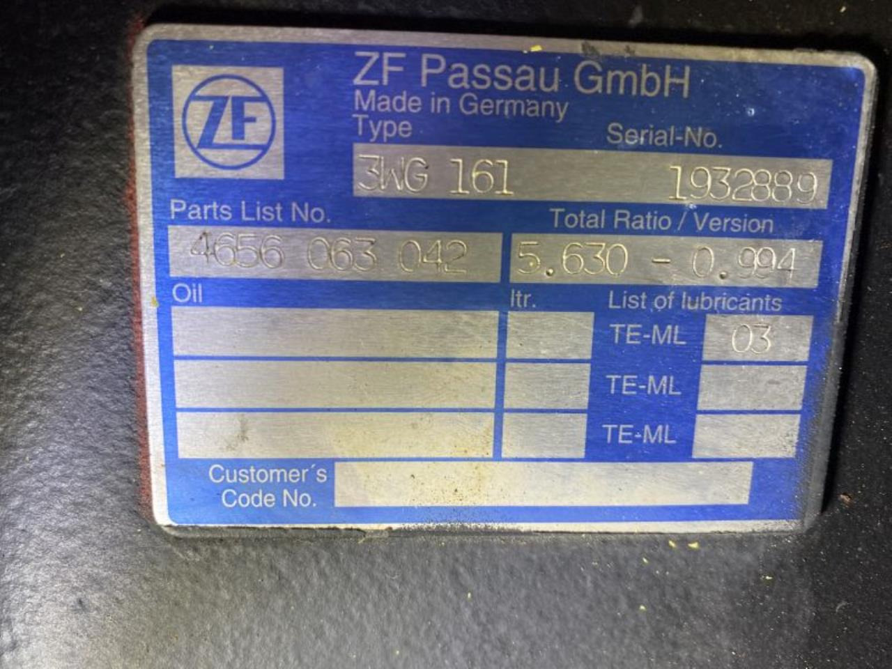 ZF 3WG161 - 변속기 자재 취급 장비 용 : 사진 3 ZF 3WG161 - 변속기 자재 취급 장비 용 : 사진 3