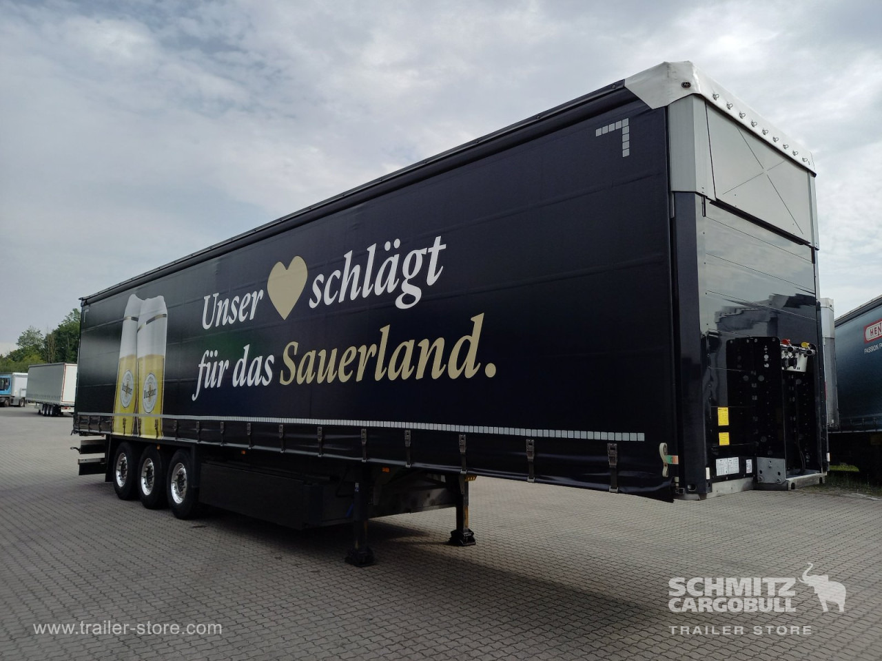 SCHMITZ Auflieger Curtainsider Standard - 커튼사이더 세미 트레일러 : 사진 1 SCHMITZ Auflieger Curtainsider Standard - 커튼사이더 세미 트레일러 : 사진 1