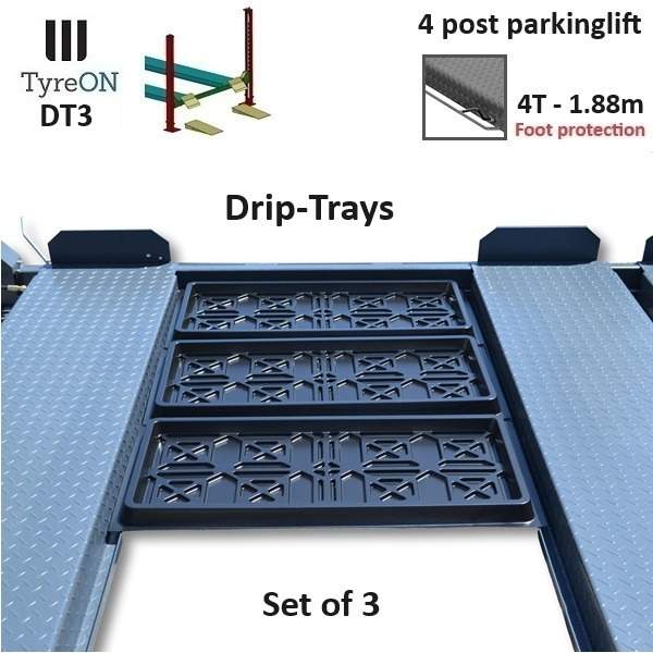 DT3 set of 3 plastic oil / liquid / dirt drip-trays - 작업장 장비 : 사진 1 DT3 set of 3 plastic oil / liquid / dirt drip-trays - 작업장 장비 : 사진 1