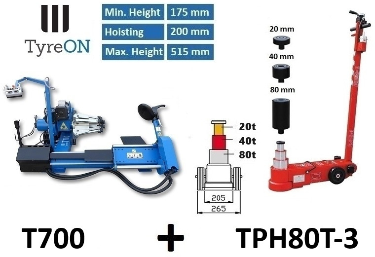 T700 + TPH80T-3 - 작업장 장비 : 사진 1 T700 + TPH80T-3 - 작업장 장비 : 사진 1