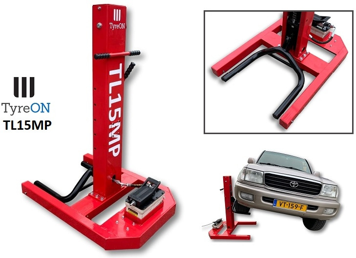 TL15MP mobile single post autolift - easyjacklift 3000 kg - air hydraulic - Lift vehicles up to 3000 kg from the side - 작업장 장비 : 사진 3 TL15MP mobile single post autolift - easyjacklift 3000 kg - air hydraulic - Lift vehicles up to 3000 kg from the side - 작업장 장비 : 사진 3